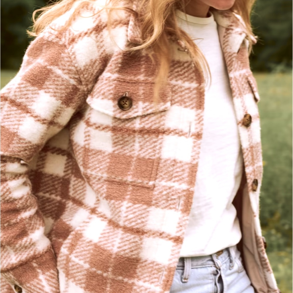 Faherty Plaid Lined Shirt Jacket